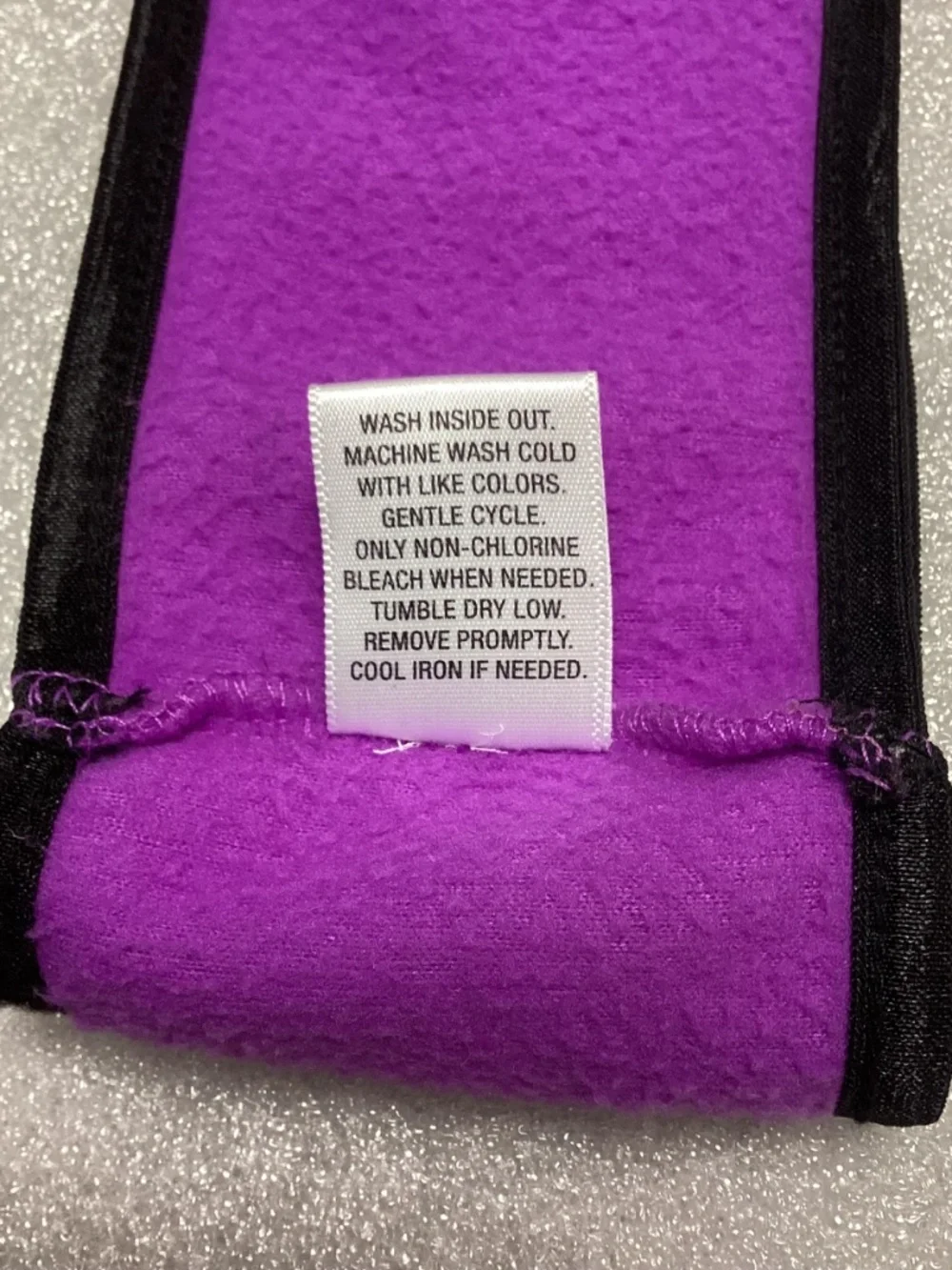 Girls Purple Silver Sparkle Fleece Headband NWOT